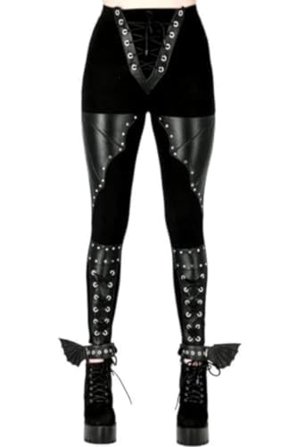 Restyle Leggings Batwings (DE/NL/SE/PL, Alphanumerisch, M, Regular, Regular, schwarz) von Restyle