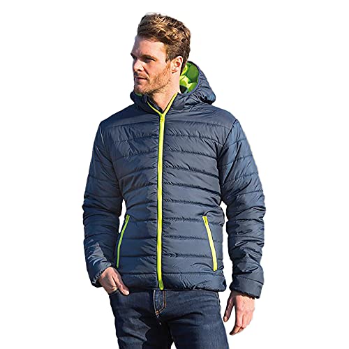 Result Core Herren Soft Steppjacke (3XL) (Marineblau/Lime) von Result