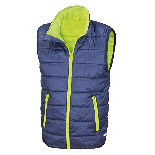 Result Core Kinder Gilet (2XL) (Marineblau/Lime) von Result