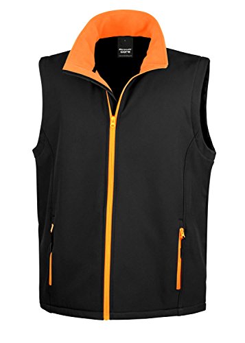 Result Core Mens Softshell Bodywarmer - 7 Colours/Sml-3 - Black/Orange - 2XL von Result