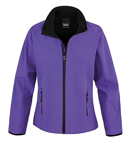 Result Core Womans Printable Softshell Jacket - 6 Colours / - Black/Black - M von Result