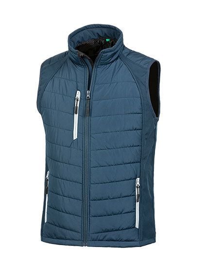 Result Genuine Recycled Atmungsaktive Wasserabweisende Weste Bodywarmer bis Gr. 4XL Wattiert von Result Genuine Recycled