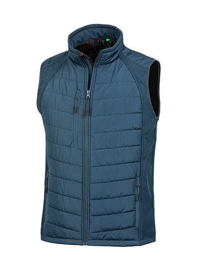 Result Genuine Recycled Atmungsaktive Wasserabweisende Weste Bodywarmer bis Gr. 4XL Wattiert von Result Genuine Recycled