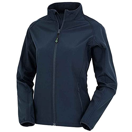 Result Genuine Recycled Damen/Damen bedruckbare Softshell-Jacke, Marineblau, M von Result Genuine Recycled