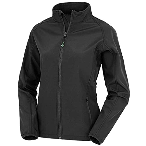 Result Genuine Recycled Bedruckbare Softshelljacke für Damen (Größe M) (schwarz), Schwarz, M von Result Genuine Recycled