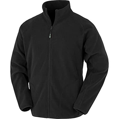 Result Genuine Recycled Unisex Erwachsene Fleecejacke (4XL) (Schwarz), Schwarz, 4XL von Result Genuine Recycled