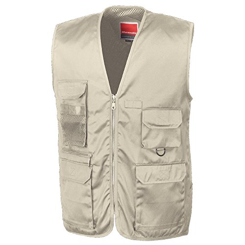 Result Work-Guard Adventure safari waistcoat Camel 2XL von Result WORK-GUARD