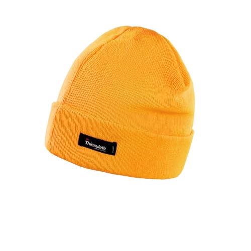 Result Winter Essentials Lightweight Thinsulate Hat, Größe:One Size, Farbe:Fluorescent Orange von Result