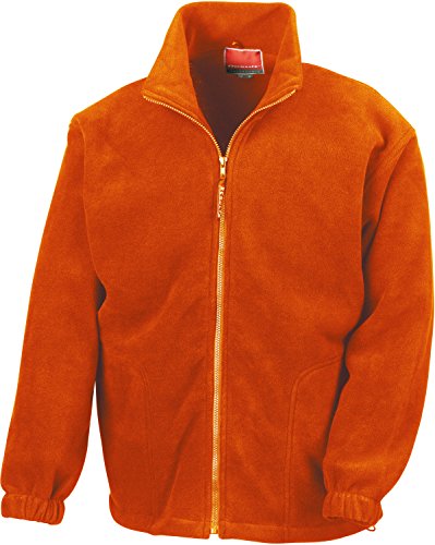 Active Fleece Jacke mit durchgehendem Reißverschluss XXL,Orange von Result