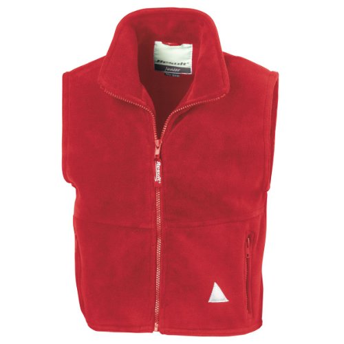 Ergebnis Kindes aktiv Fleece Weste Rot XS von Result
