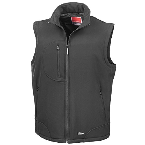 Ergebnis Softshell Weste XXL,Schwarz - Black/black von Result