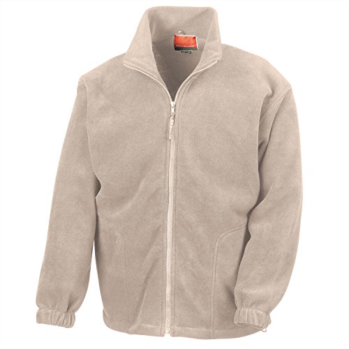 Ergebnis durchgehendem Reißverschluss Active Fleece, Beige - Beige (Natural), M von Result