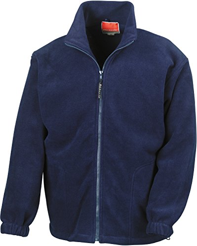 Ergebnis durchgehendem Reißverschluss Active Fleece XL,Blau - Navy von Result