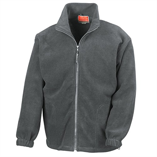 Ergebnis durchgehendem Reißverschluss Active Fleece XXL,Grau - Oxford grey von Result