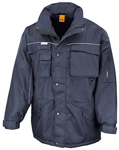 RT72 Workguard Heavy Duty Combo Coat Jacke Arbeitsjacke Winterjacke winddicht 3XL,Navy-Navy von Result