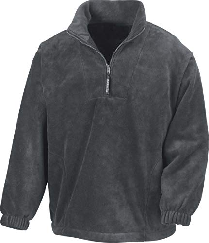 Result - 1/4 Zip Fleece Pullover M,Oxford Grey von Result