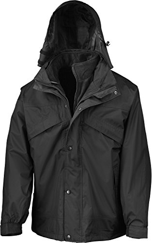 Result - 3-in-1-Jacke mit Fleece - Black - 3XL von Result