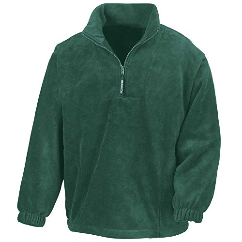 Result Active Fleece-Jacken mit kurzem Reißverschluss für Herren Gr. L, wald von Result