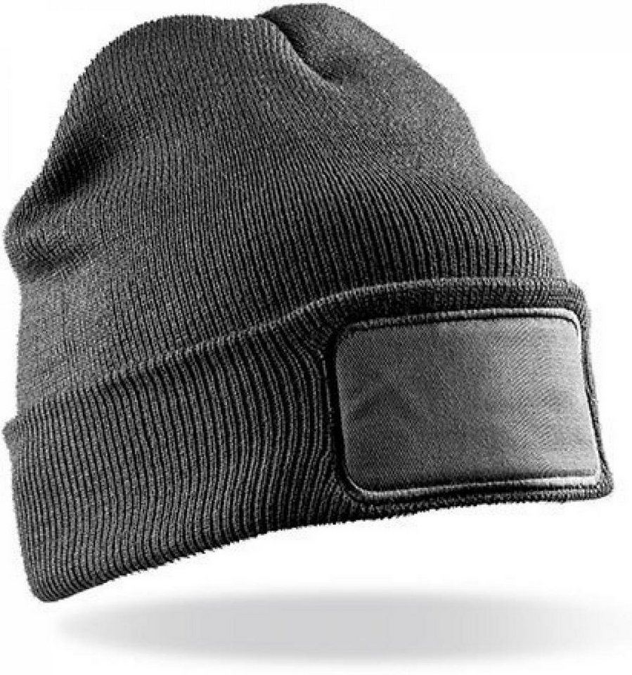 Result Bommelmütze Double High Knit Thinsulate Printers Beanie von Result