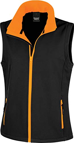 Result Core Damen Bodywarmer Coreprintable Softshell Mehrfarbig Black/Orange XXL (18) von Result