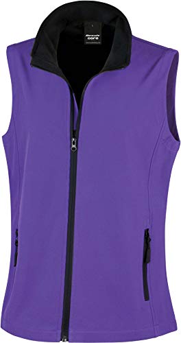 Result Core Damen Bodywarmer Coreprintable Softshell Mehrfarbig Purple/Black L (14) von Result