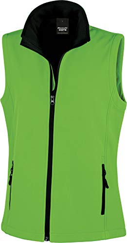 Result Core Damen Bodywarmer Coreprintable Softshell Mehrfarbig Vivid Green/Black M (12) von Result