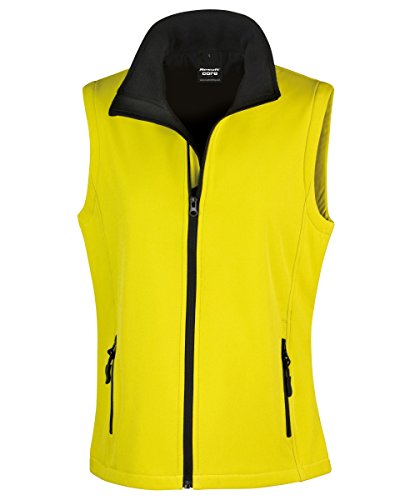 Result Core Damen Bodywarmer Coreprintable Softshell Mehrfarbig Yellow/Black XL (16) von Result