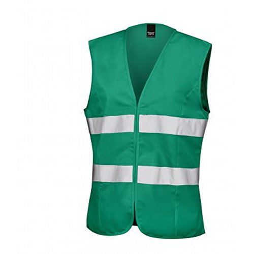 Result Core Damen Hi Vis Weste, Ärmellos (XL) (Rettungsgrün) von Result