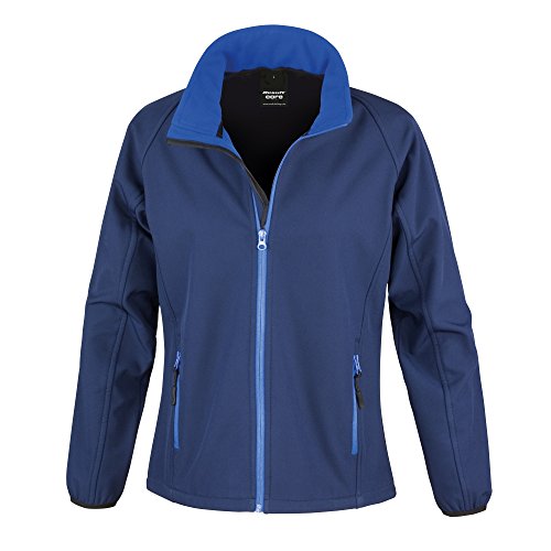 Result Core Damen Softshell-Jacke, bedruckbar (Large) (Marineblau/Königsblau) von Result