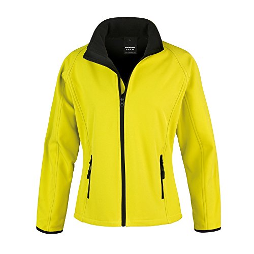 Result Core Damen Softshell-Jacke, bedruckbar (Small) (Gelb/Schwarz) von Result