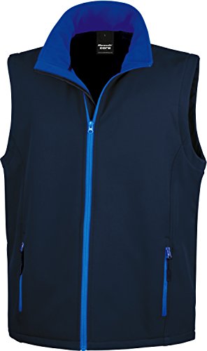 Result Core Herren Bodywarmer Core Printable Softshell Mehrfarbig Navy/Royal 3XL von Result