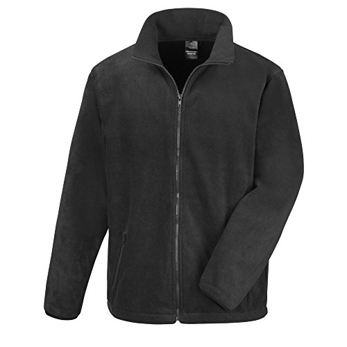 Result Core Herren Fleece-Jacke (L) (Schwarz) von Result