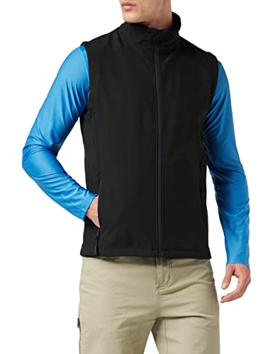 Result, Bedruckbare Softshell-Weste für Herren Gr. XXXL, schwarz / schwarz von Result