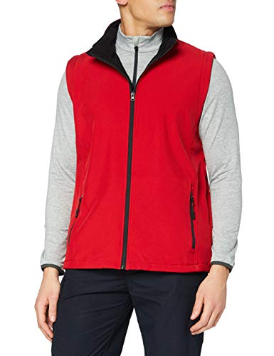 Ergebnis R232M Softshell, bedruckbar, Bodywarmer, Unisex, R232M, rot / schwarz, L von Result