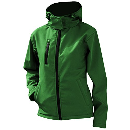 Result Core Lite Damen Softshell-Jacke mit Kapuze (M) (Grün/Schwarz) von Result
