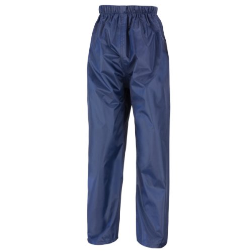 Result Core Unisex Kinder Regenüberhose StormDri (7-8 Jahre) (Dunkelblau) von Result