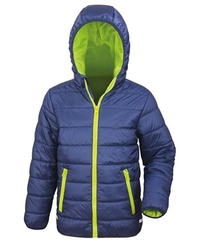 Result Core Value R233JY Kinder Weich Gepolstert Jacke - Marine/Lindgrün - 13-14 Jahre von Result
