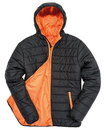 Result Core Value R233M Herren Weich Gepolstert Jacke - Schwarz/Orange - S von Result