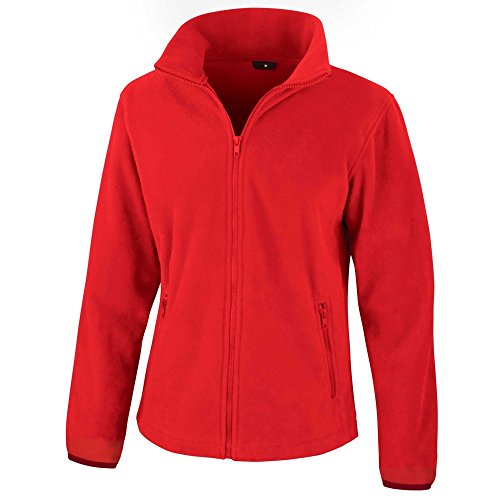 Result Damen Core Fashion Fit Fleece-Oberteil/Fleecejacke (L) (Flammenrot) von Result