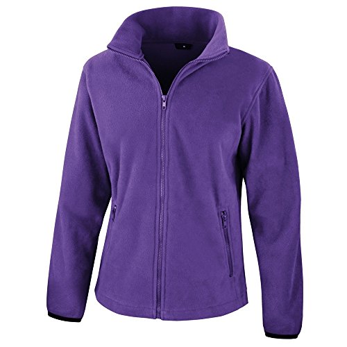 Result Damen Core Fashion Fit Fleece-Oberteil/Fleecejacke (L) (Violett) von Result