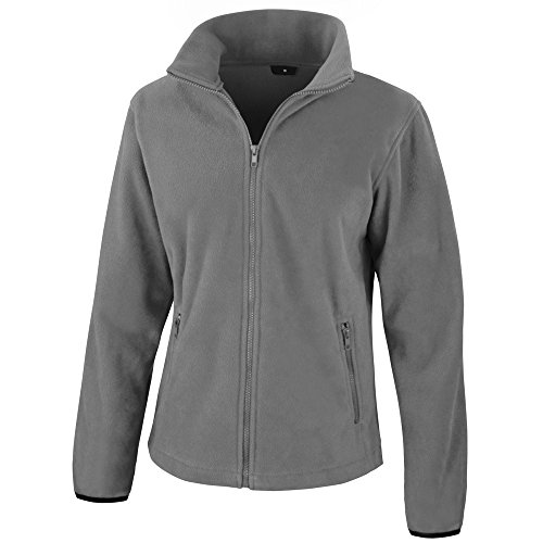 Result Damen Core Fashion Fit Fleece-Oberteil/Fleecejacke (M) (Grau) von Result