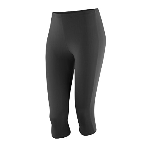 Result Damen Spiro Impact Capri Pants Sport Leggings, Schwarz (Black S284fblckmd), XL von Result