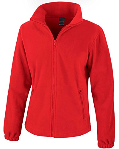 Result Damen Sweatjacke Fashion Fit Outdoor Fleece Jacke Rot Flame Red XL von Result