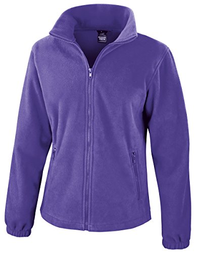 Result Damen Sweatjacke Fashion Fit Outdoor Fleece Jacke Violett Purple M von Result
