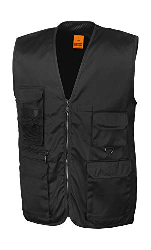 Result Herren Bodywarmer Work-Guard Safari Waistcoat R045X Black M von Result