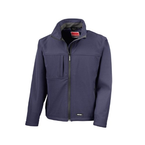 Result Herren Classic Softshell-Jacke (L) (Marineblau) von Result