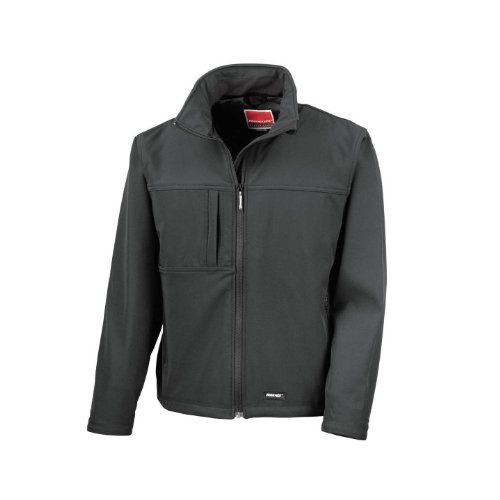 Result Herren Classic Softshell-Jacke (L) (Schwarz) von Result