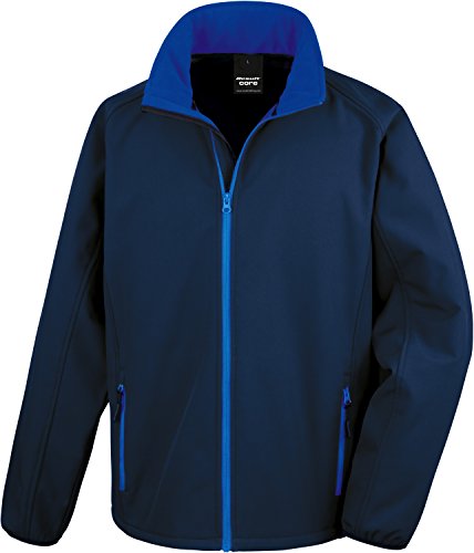 Result Herren Core Printable Soft Shell Jacke, Blau (NVY/Roy R231MNVRY4X), XXXX-Large von Result