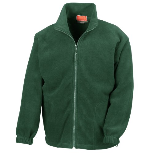 Result Herren Fleece-Jacke, Antipilling L,Waldgrün von Result