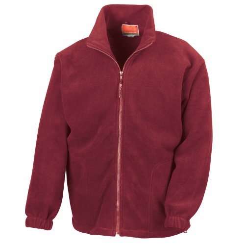 Result Herren Fleece-Jacke, Antipilling XXL,Burgunder von Result